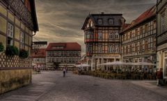 Wernigerode - Centrum " Marktplatz in der Abendsonne "