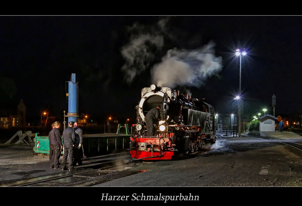 Wernigerode " Harzer Schmalspurbahn, ein Tag geht zuende*...."