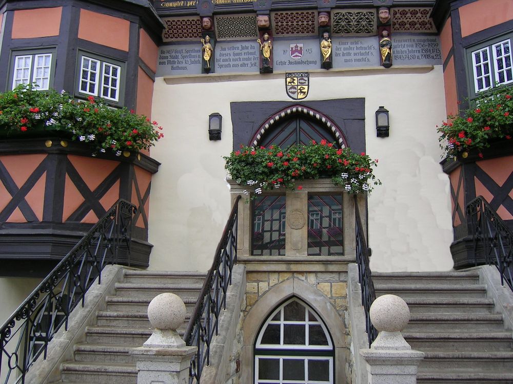 Wernigerode Sprüche am Rathaus