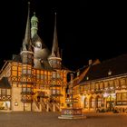 Werningeroder Rathaus bei Nacht