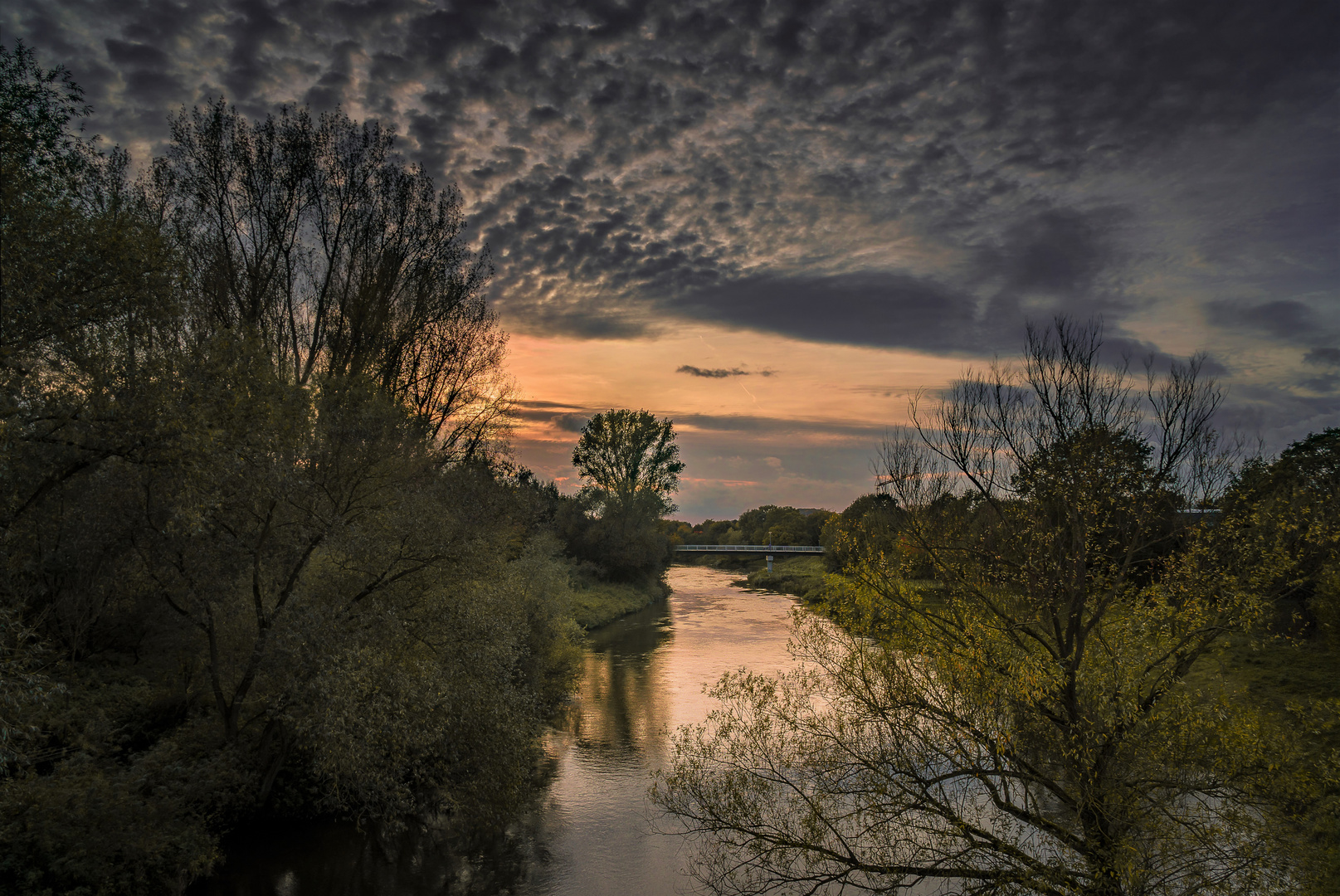 Werre Sonnenuntergang