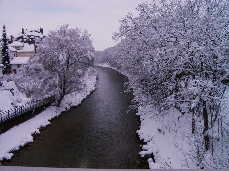 Wertach im Winter