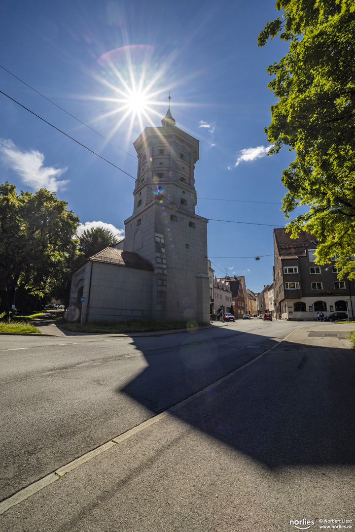 Wertachbrucker Tor mit Sonnenstern