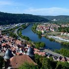 Wertheim Blick von der Burg mainabwärts