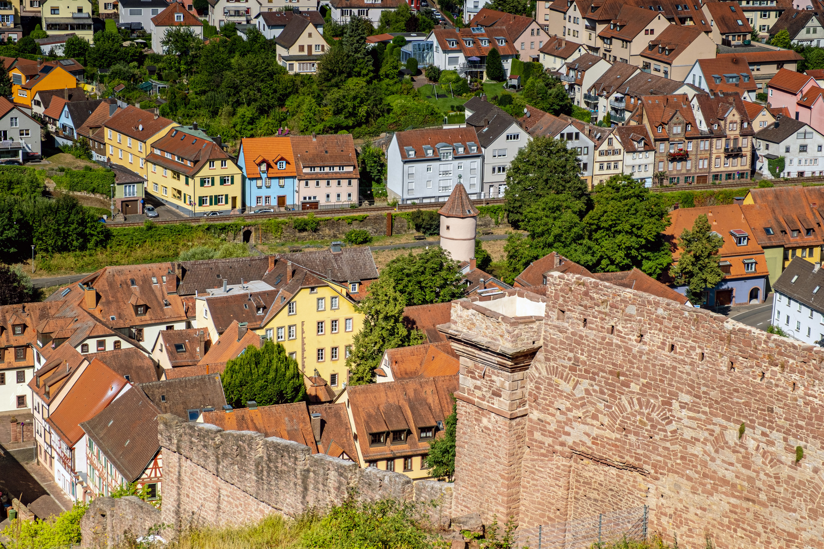 Wertheim von der Burg aus gesehen