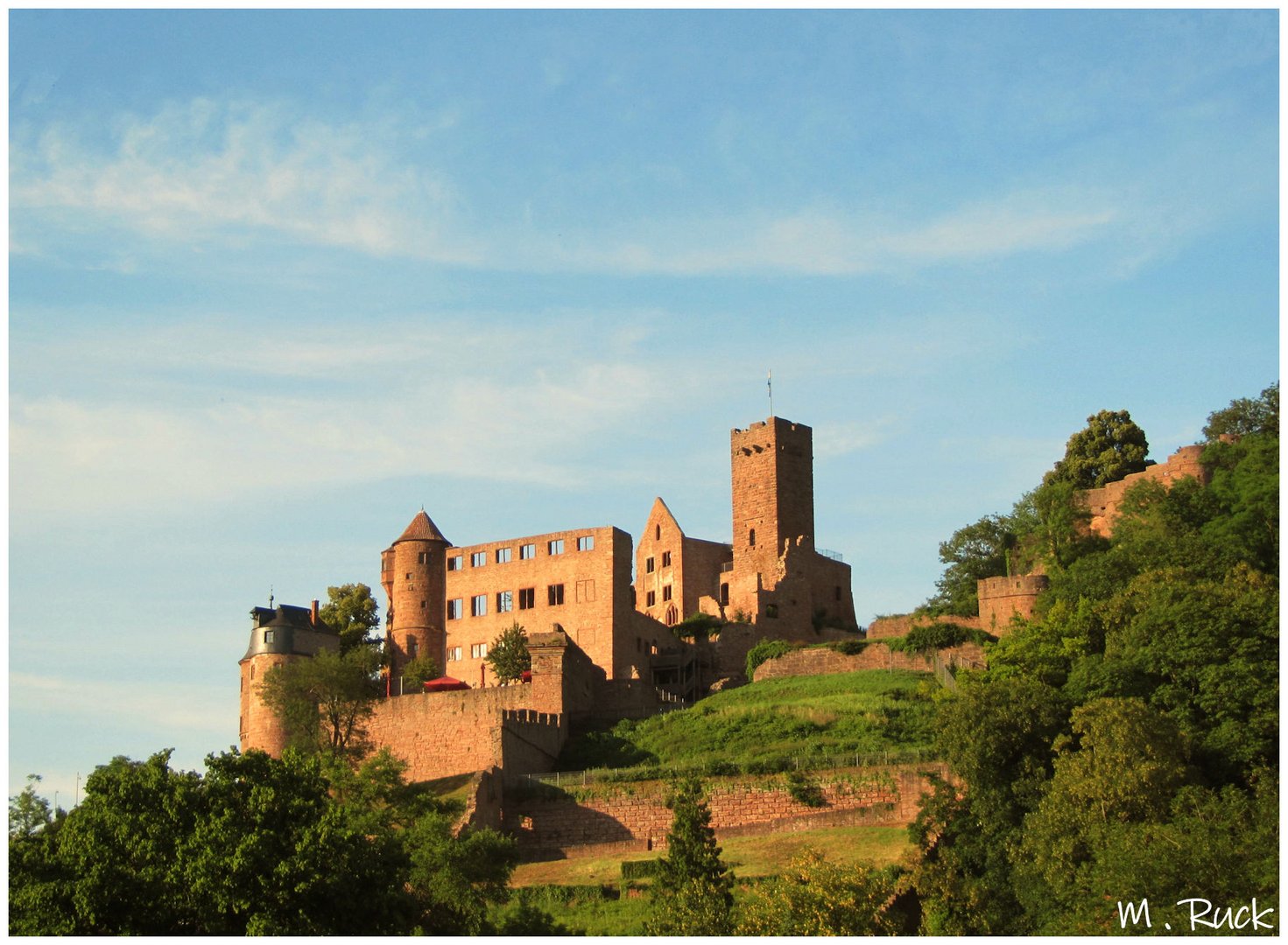 Wertheimer Burg im abendlichen Licht 