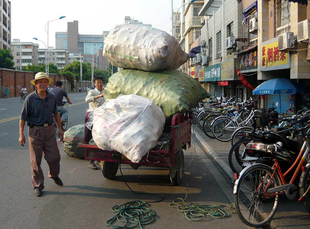 Wertstoffesammler in Hefei