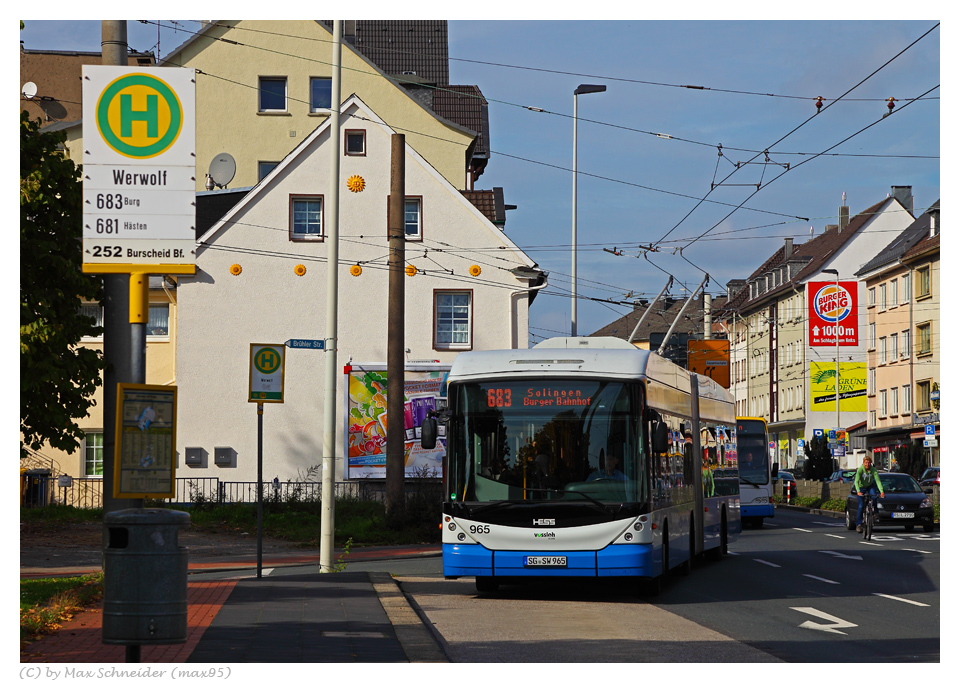 "Werwolf" - O-Bus in Solingen...