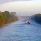 Wesel-Datteln-Kanal am Morgen in Gahlen