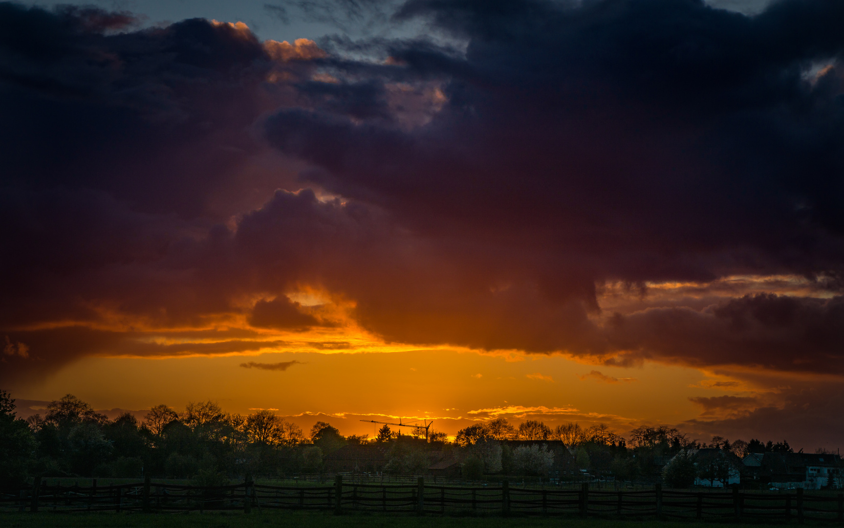 Wesel-Sonnenuntergang