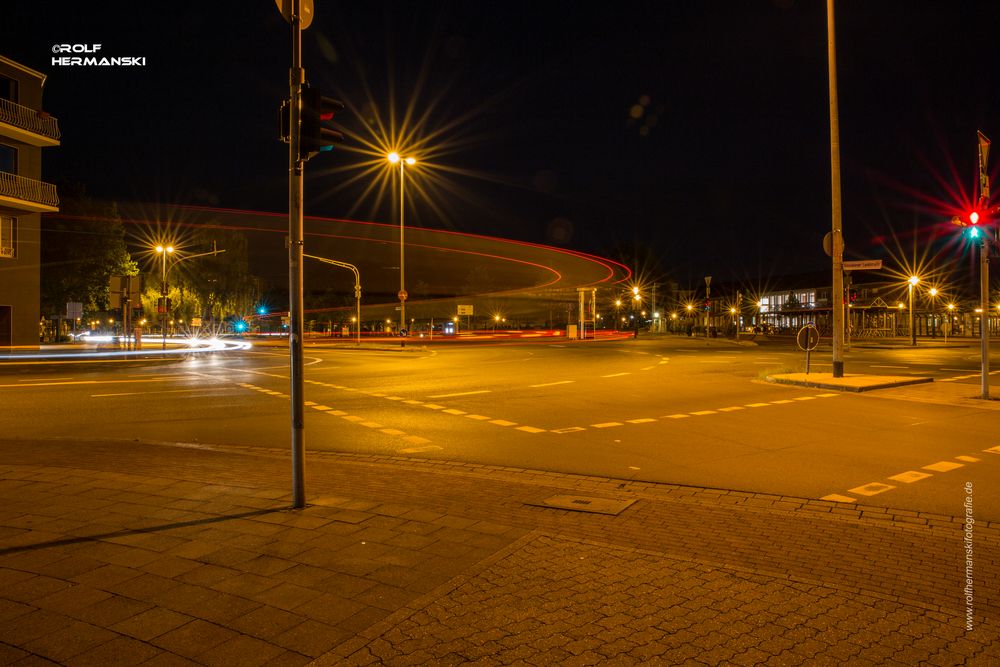 Wesel/Bahnhof bei Nacht