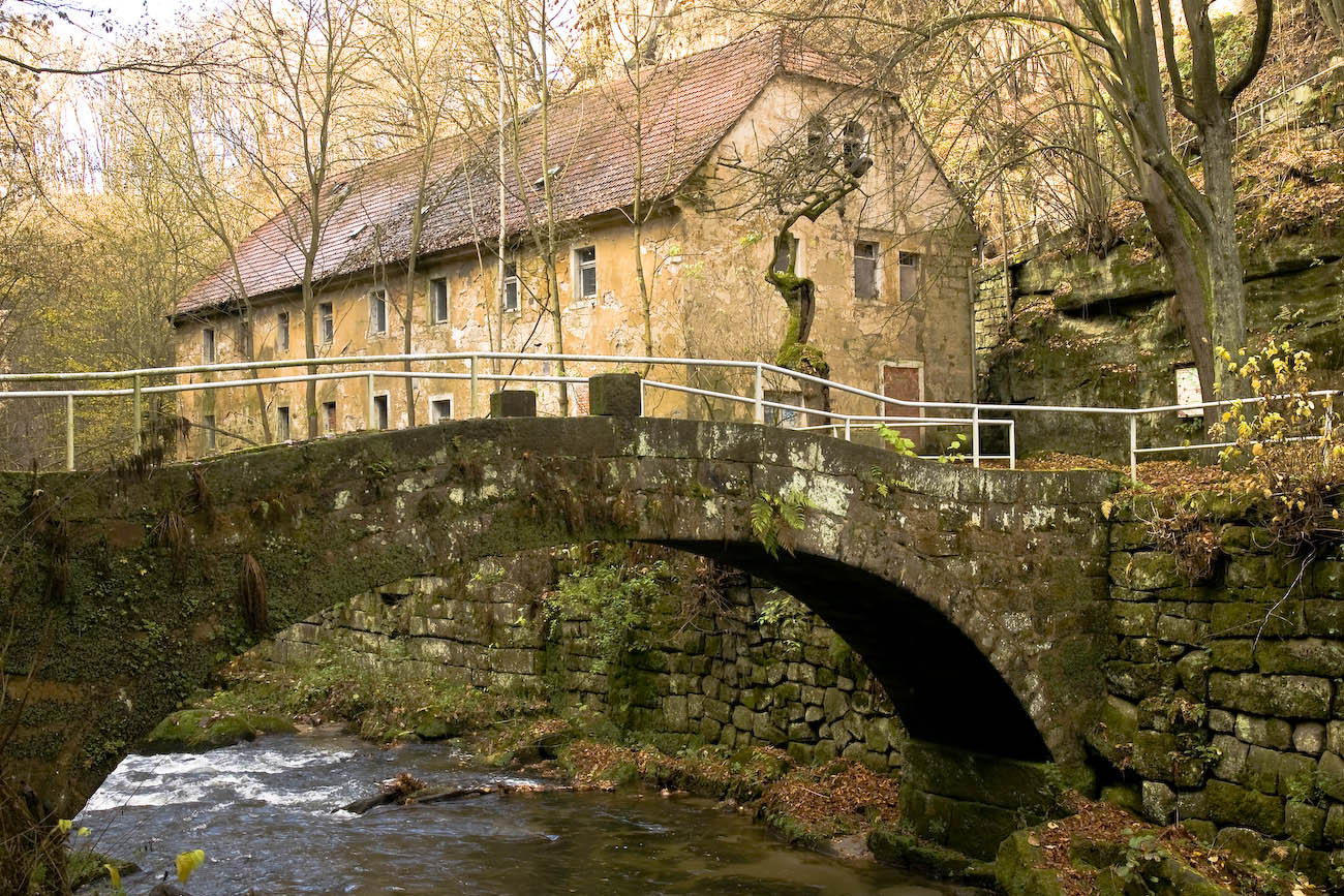 Wesenitztal - Brücke an der Lochmühle