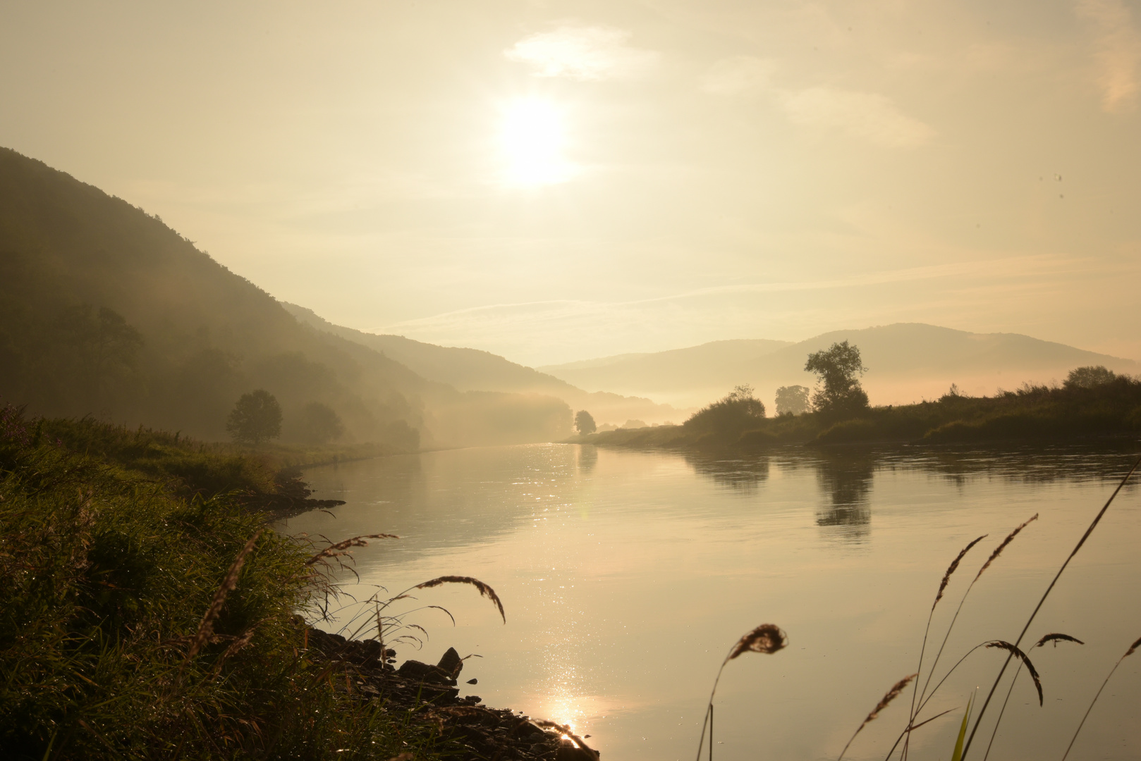 Weser am Morgen