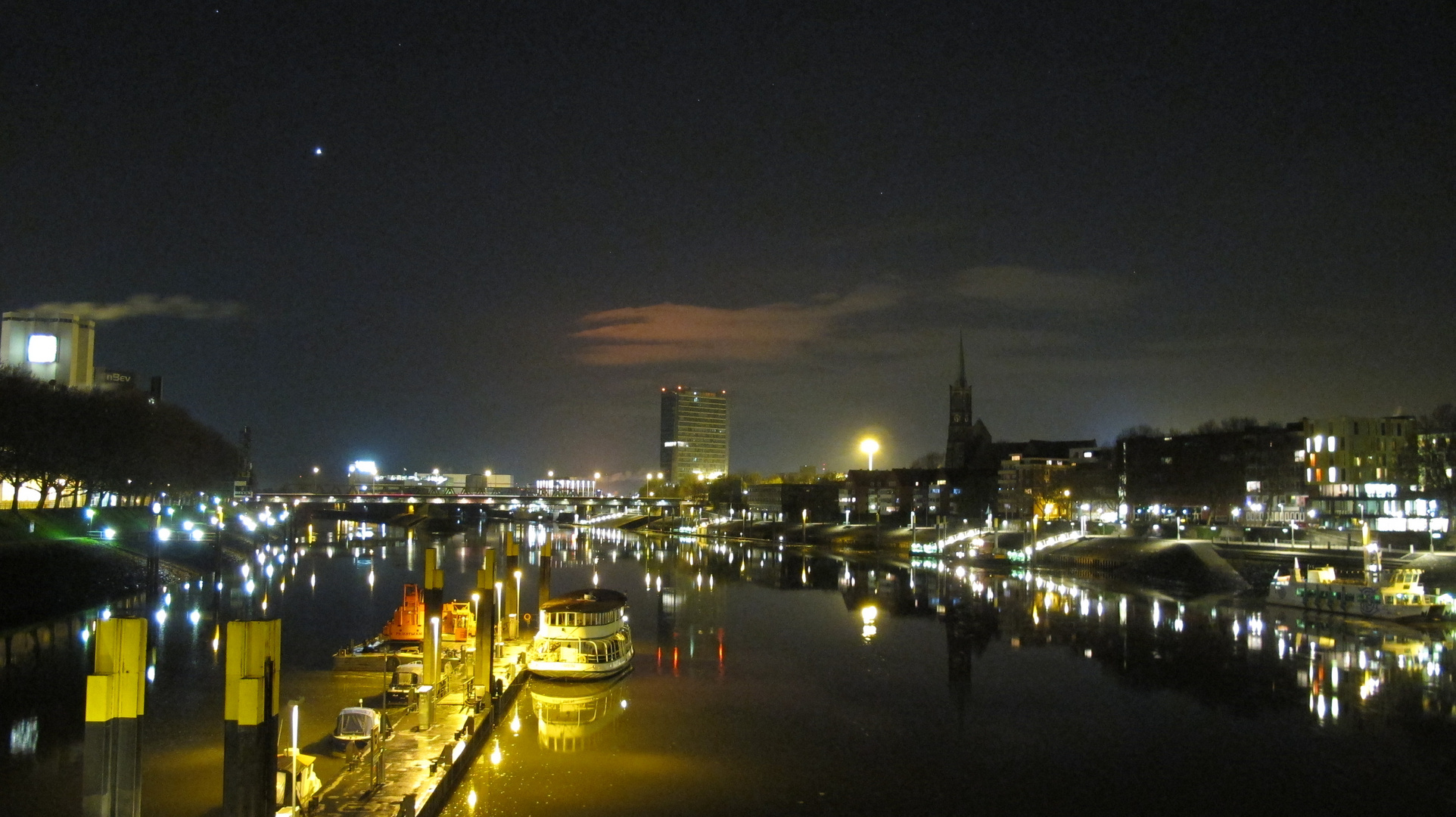 weser bei nacht