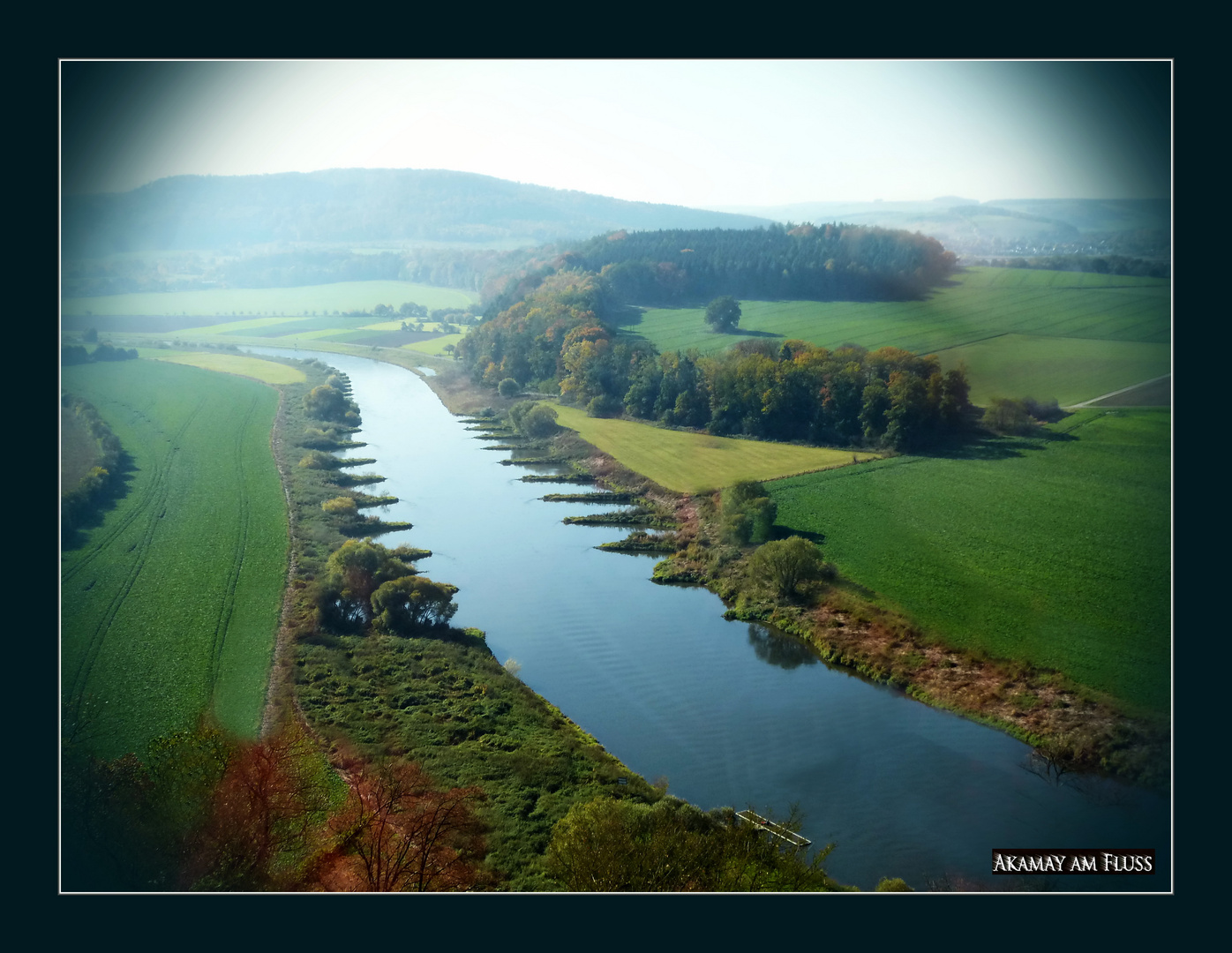 Weser-Fensterblick-Schloss Fürstenberg