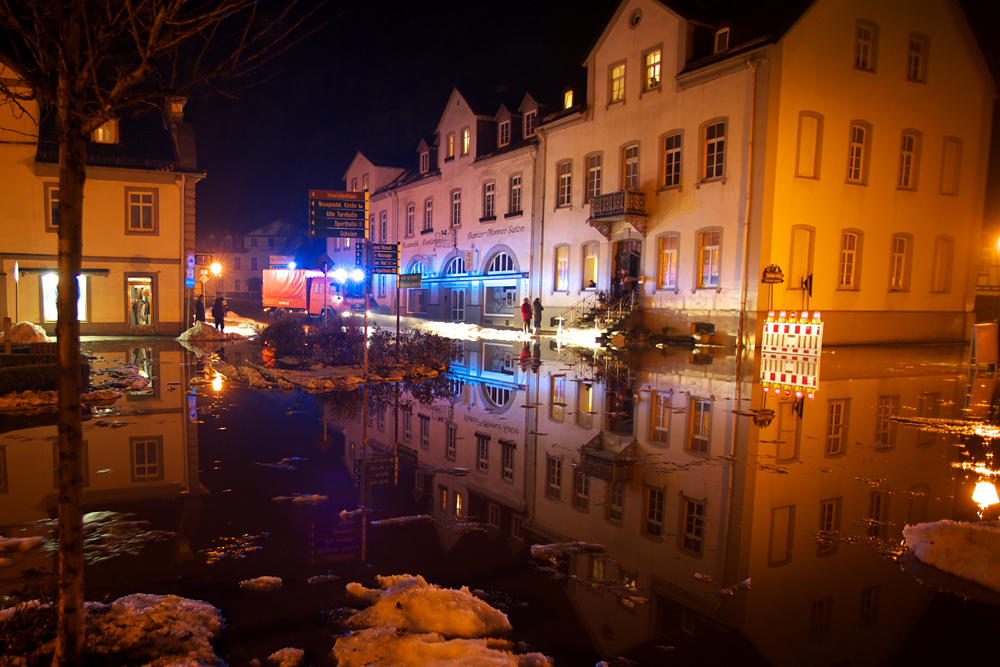 Weser-Hochwasser in Bad Karlshafen