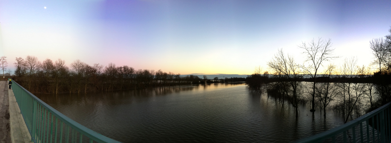 Weser Hochwasser in Sebbenhausen / Balge in 2011