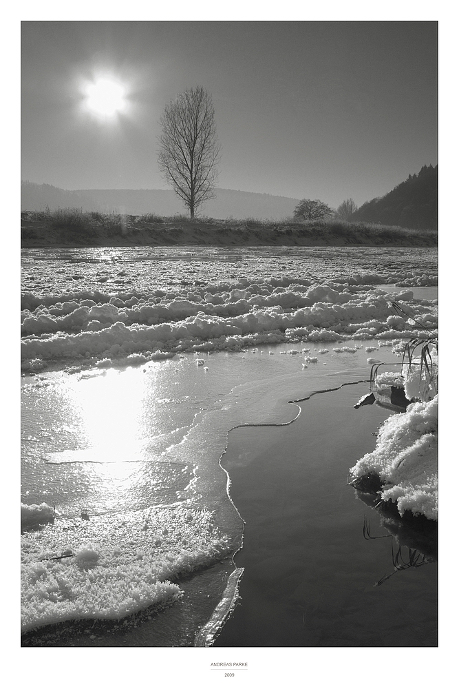 Weser im Gegenlicht