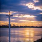 Weser im Sonnenuntergang....