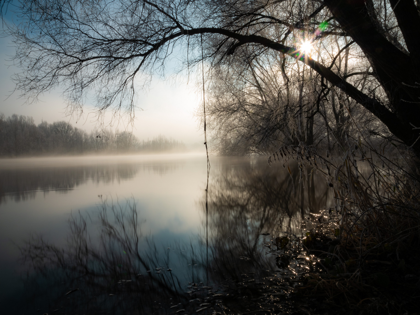 Weser im Winter