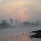 Weser in der Morgendämmerung