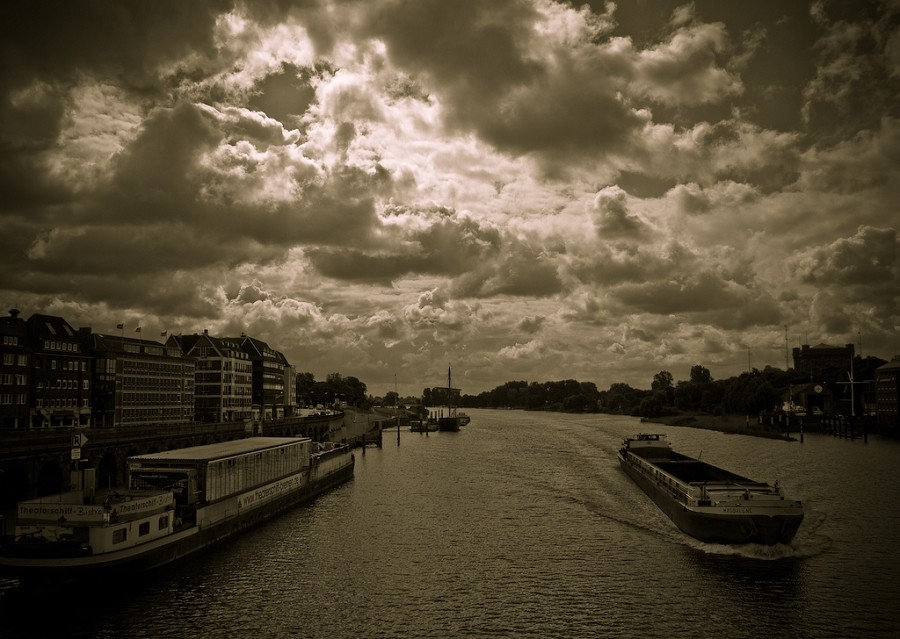 Weser River in Bremen---