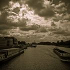 Weser River in Bremen---