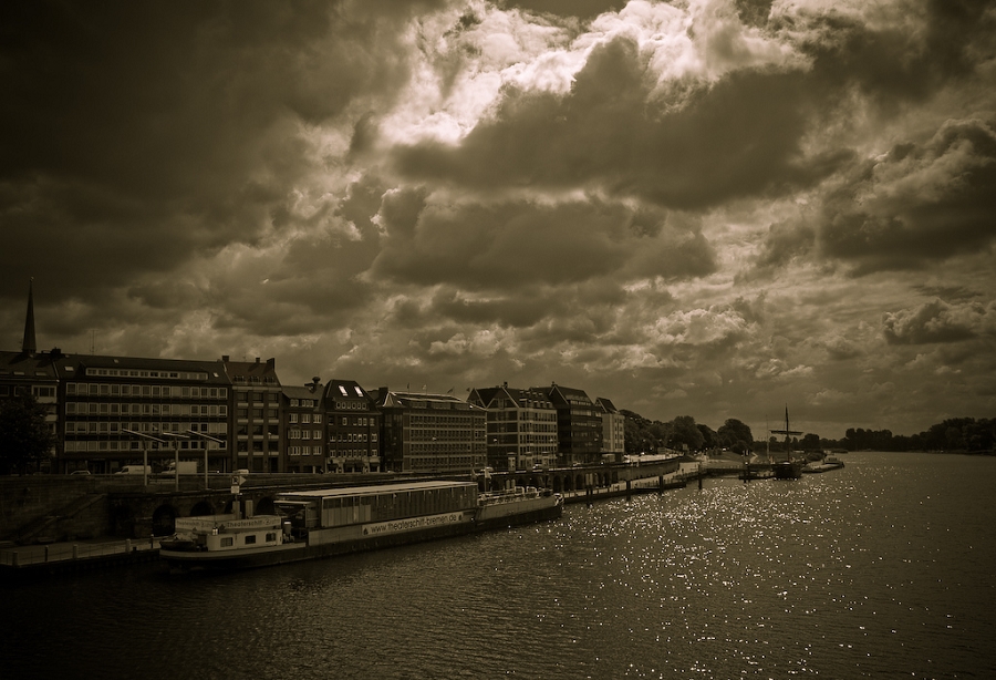 Weser River in Bremen-