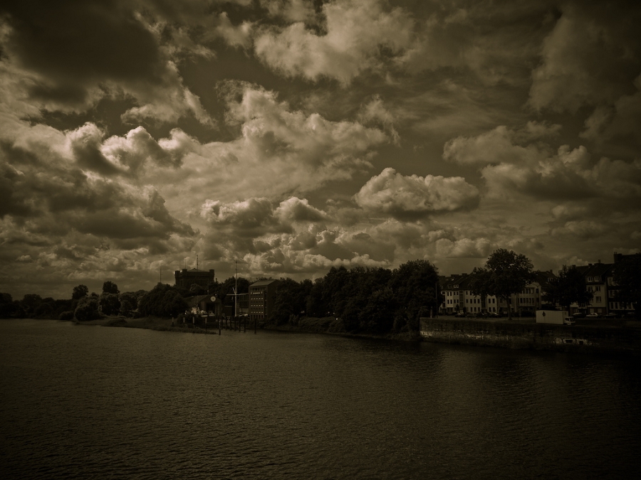 Weser River in Bremen--