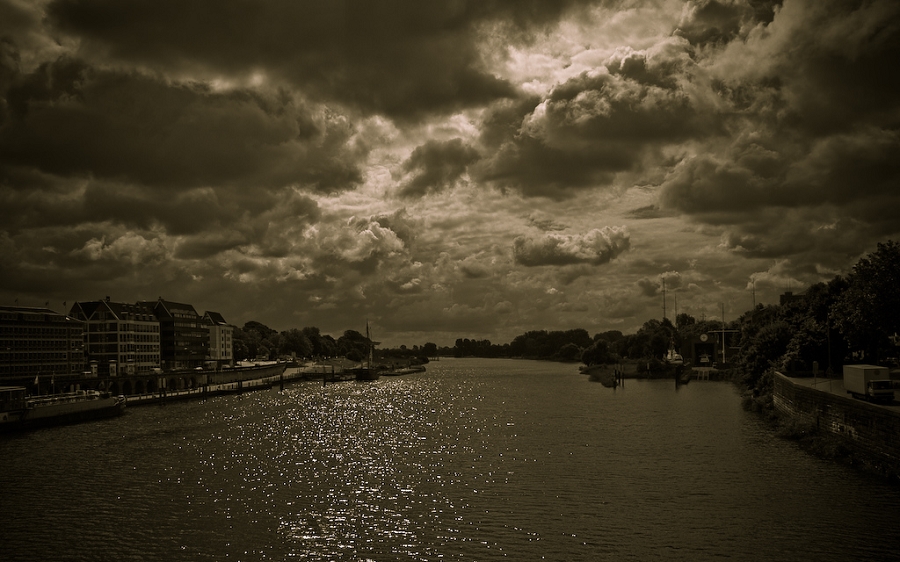 Weser River in Bremen