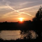 Weser Sonnenuntergang