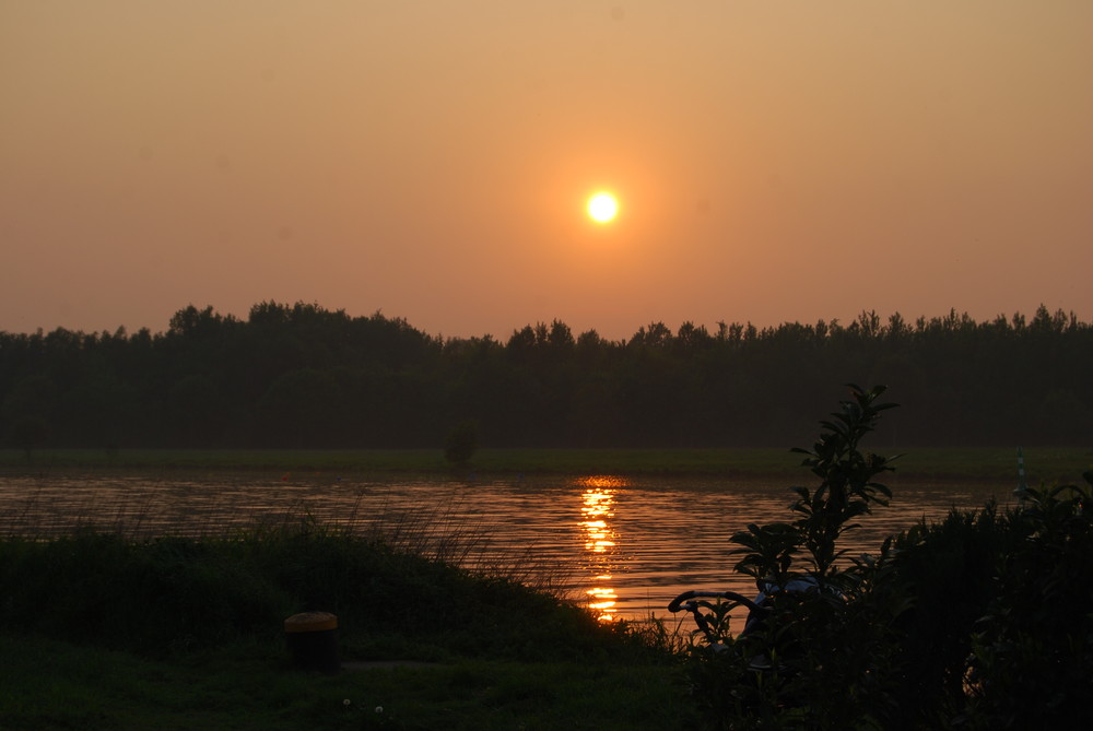 Weser Sonnenuntergang wie immer sehr schön