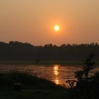 Weser Sonnenuntergang wie immer sehr schön