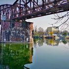 Weser-Spiegelungen in Hameln (Bild 2)