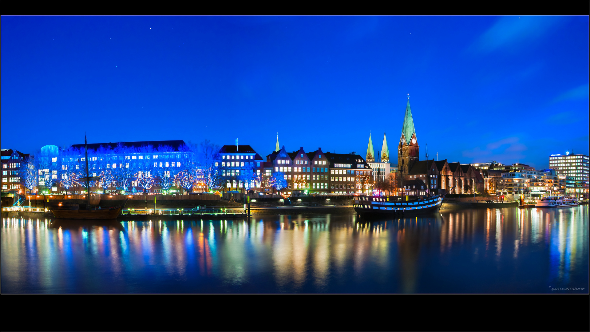 Weser - Winterpanorama