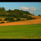 Weserberglandschaft in der Abendsonne