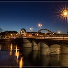 Weserbrücke im abendlichen Licht !