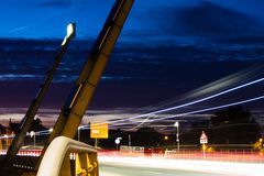 Weserbrücke in Hameln am Abend