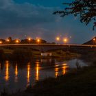 Weserbrücke in Höxter beim Rathaus