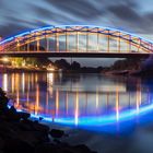 Weserbrücke in Rinteln am Abend