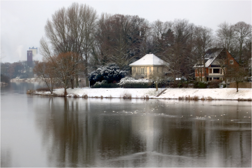 Weserhafen im Winter