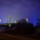 Weserstadion bei Nacht