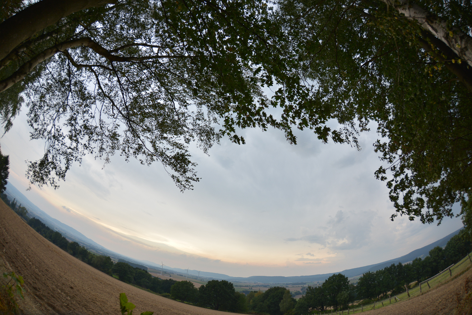 Wesertal mit Fisheye