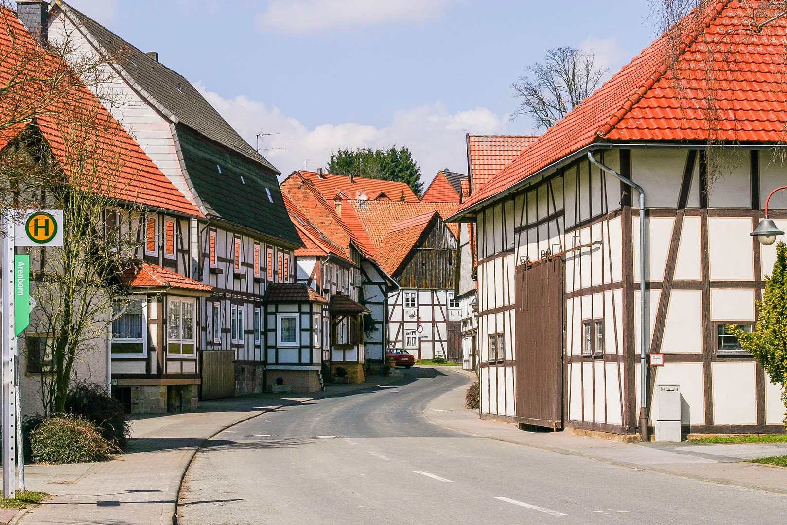 Wesertal Oberweser Arenborn Fachwerkhäuser