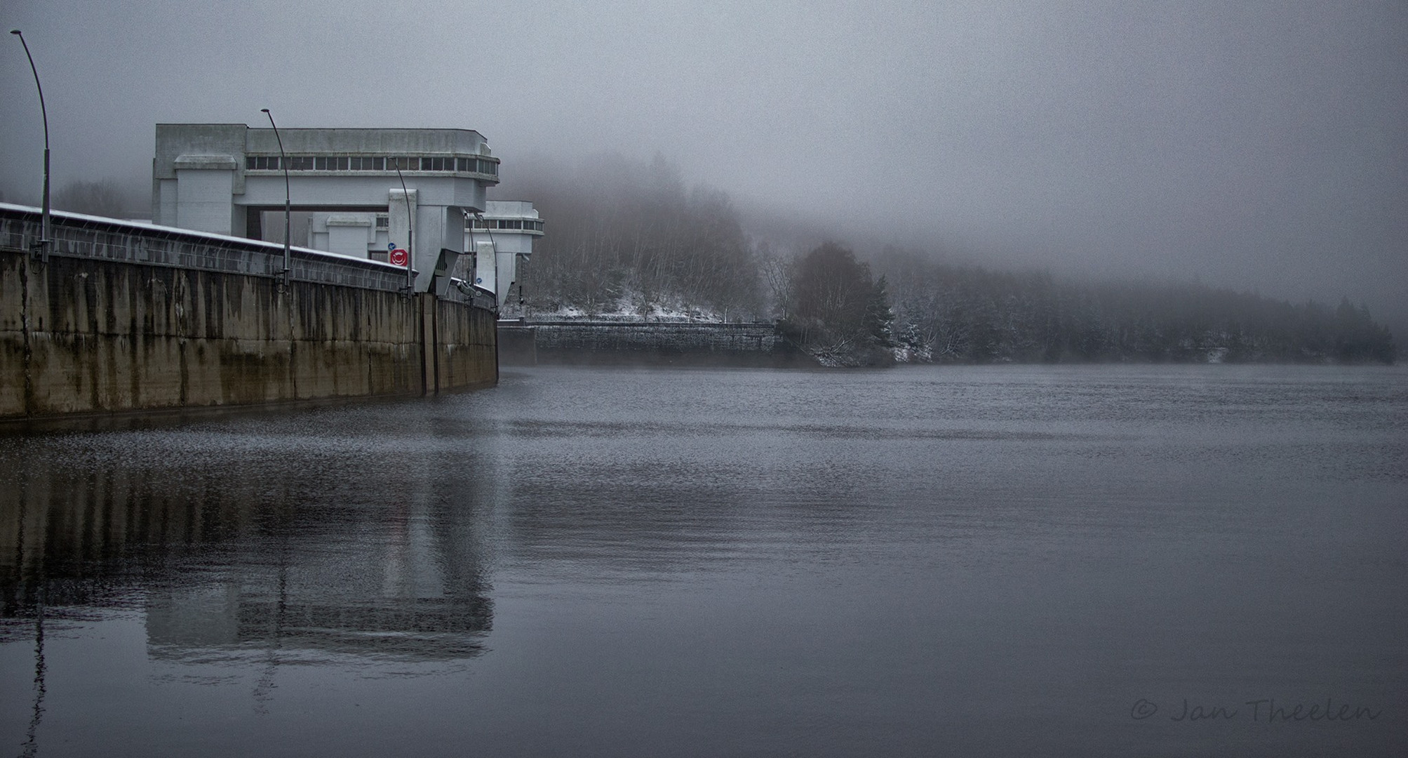 Wesertalsperre Eupen (B) im Winter