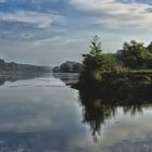 Weserufer im Morgenlicht