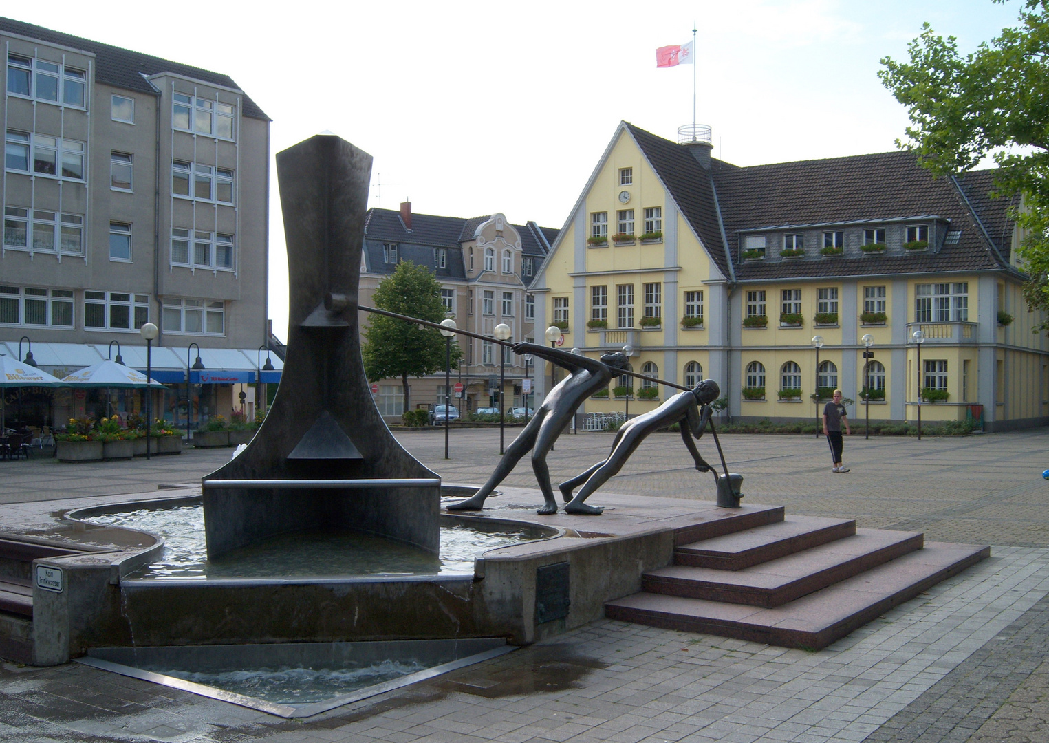 Wesseling am Rhein - der Treidelbrunnen