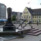 Wesseling am Rhein - der Treidelbrunnen