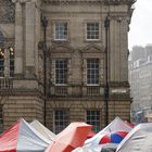 West Parliament Square, Edinburgh im Regen