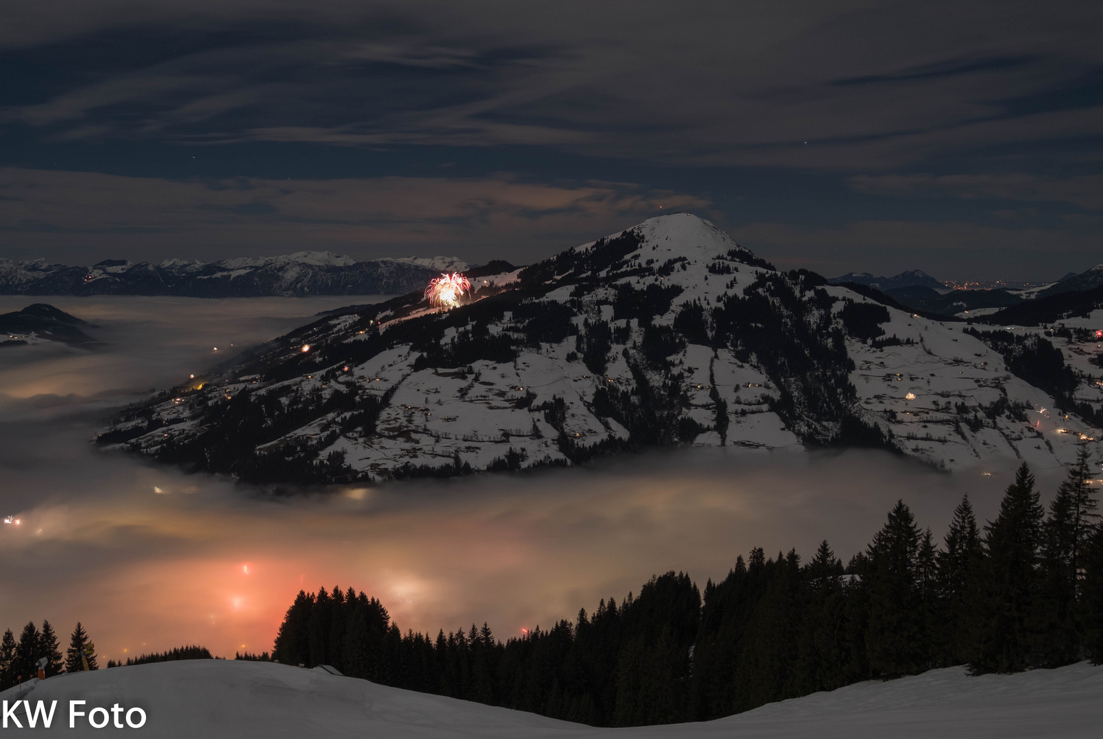 Westendorf - Winter - Powder - Wolken - Sonne - Nacht